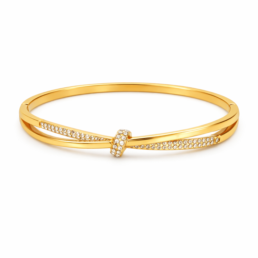 Knotted Bangle Bracelet