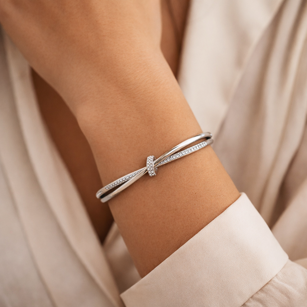 Knotted Bangle Bracelet