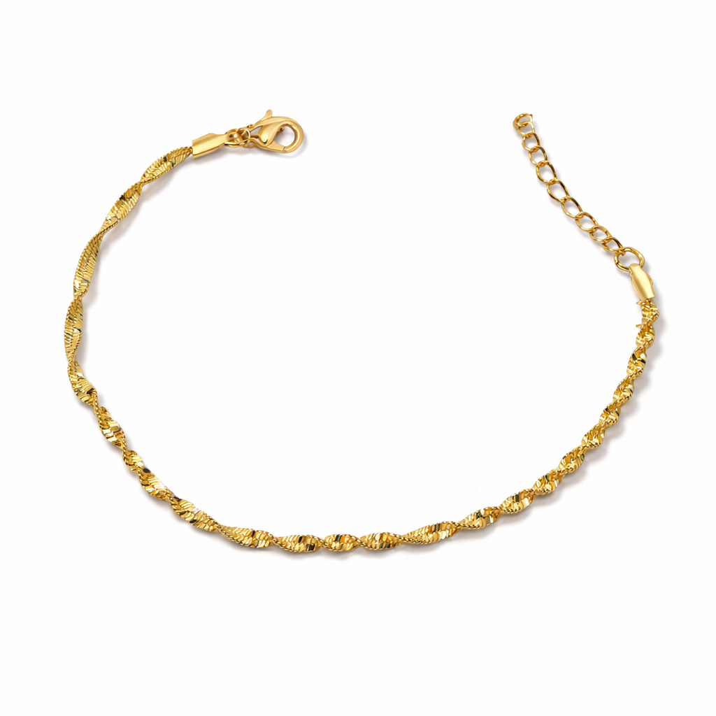 Gold Twisted Rope Bracelet