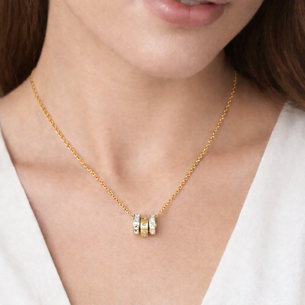 Triple Ring Necklace