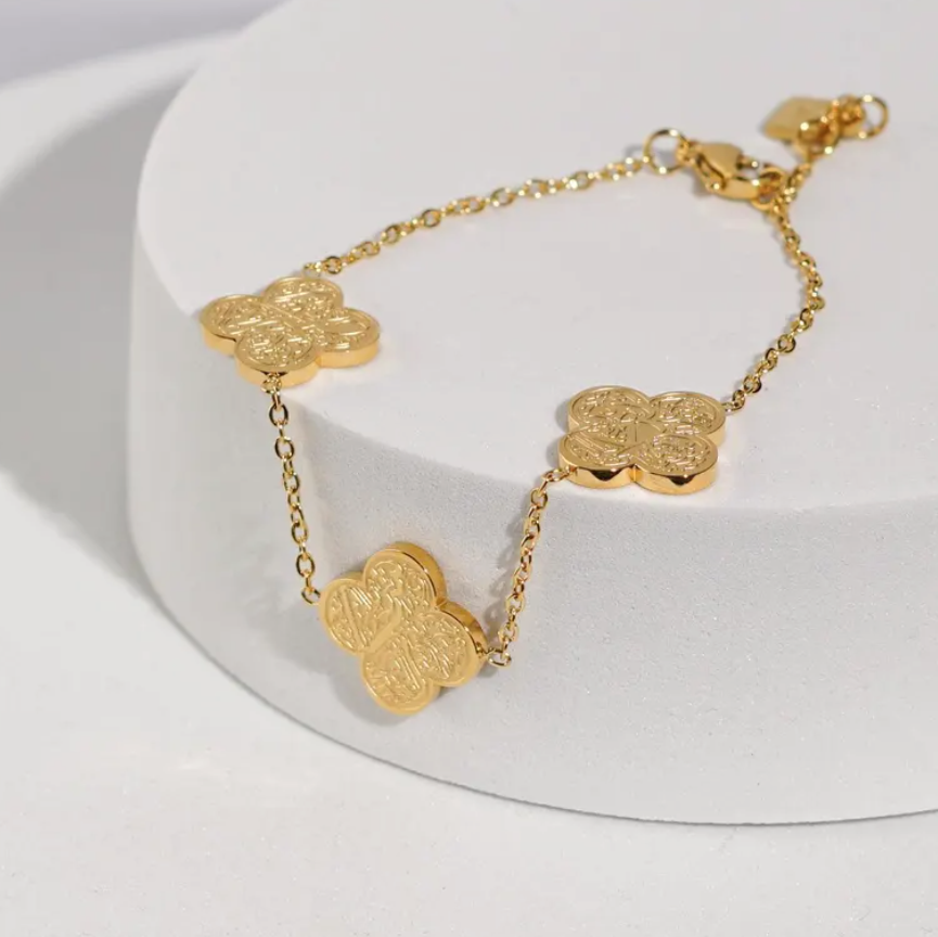 Sabr Tawakkul Shukr Clover Bracelet