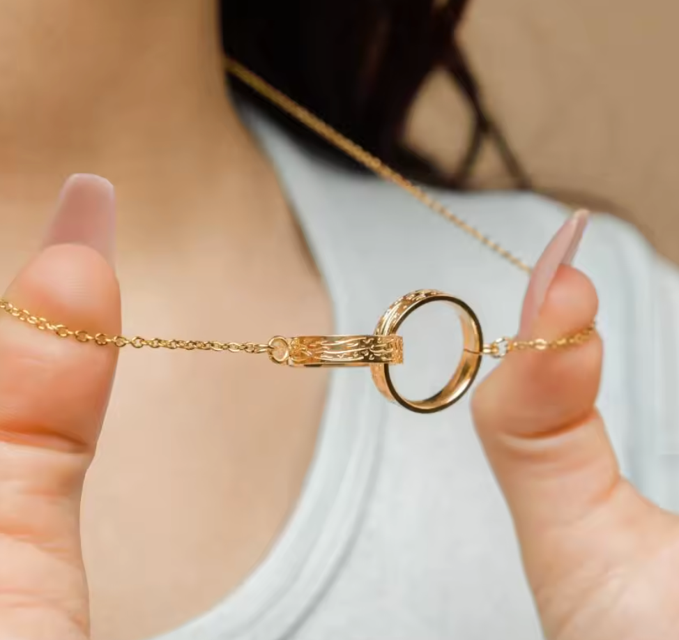 Ayatul Kursi Double Ring Necklace