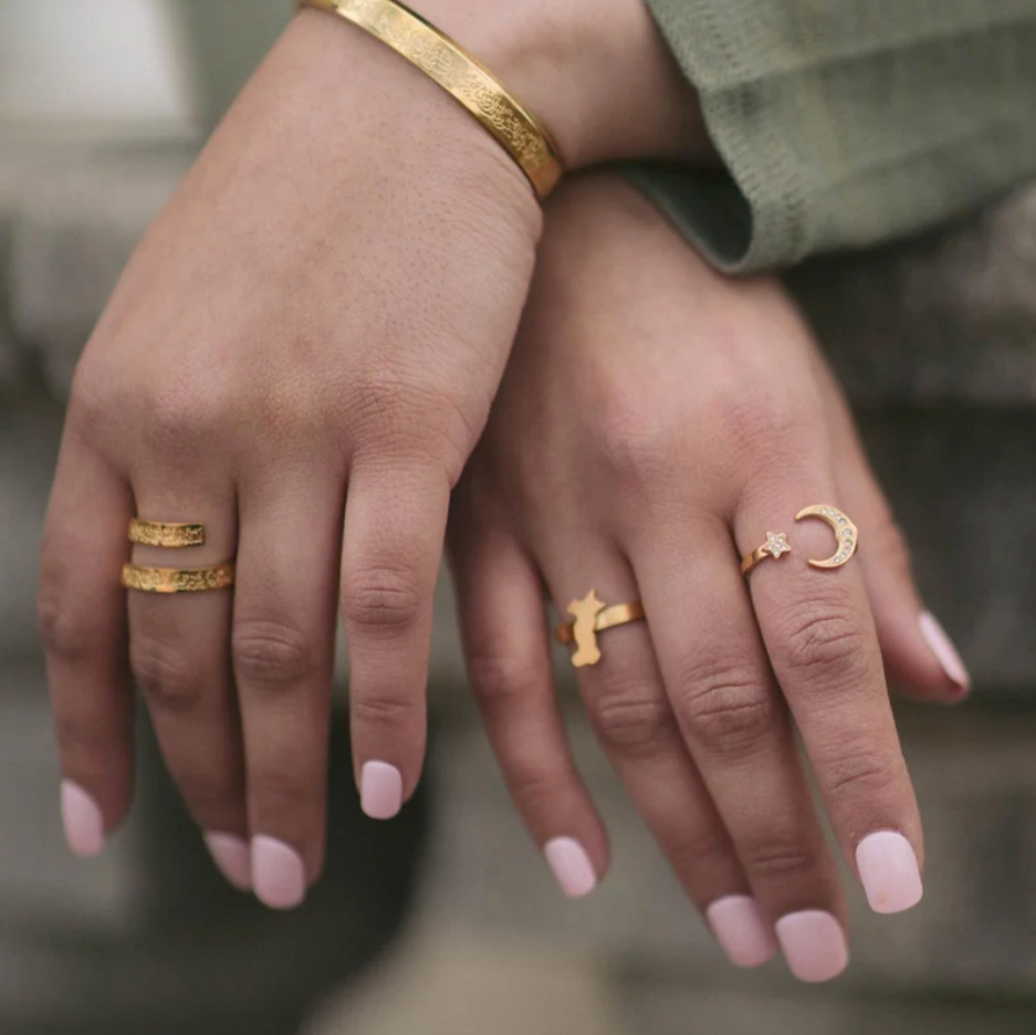 Ayatul Kursi Engraved Cuff