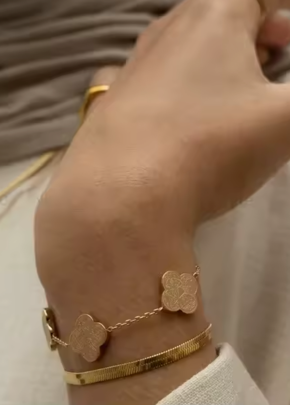 Sabr Tawakkul Shukr Clover Bracelet