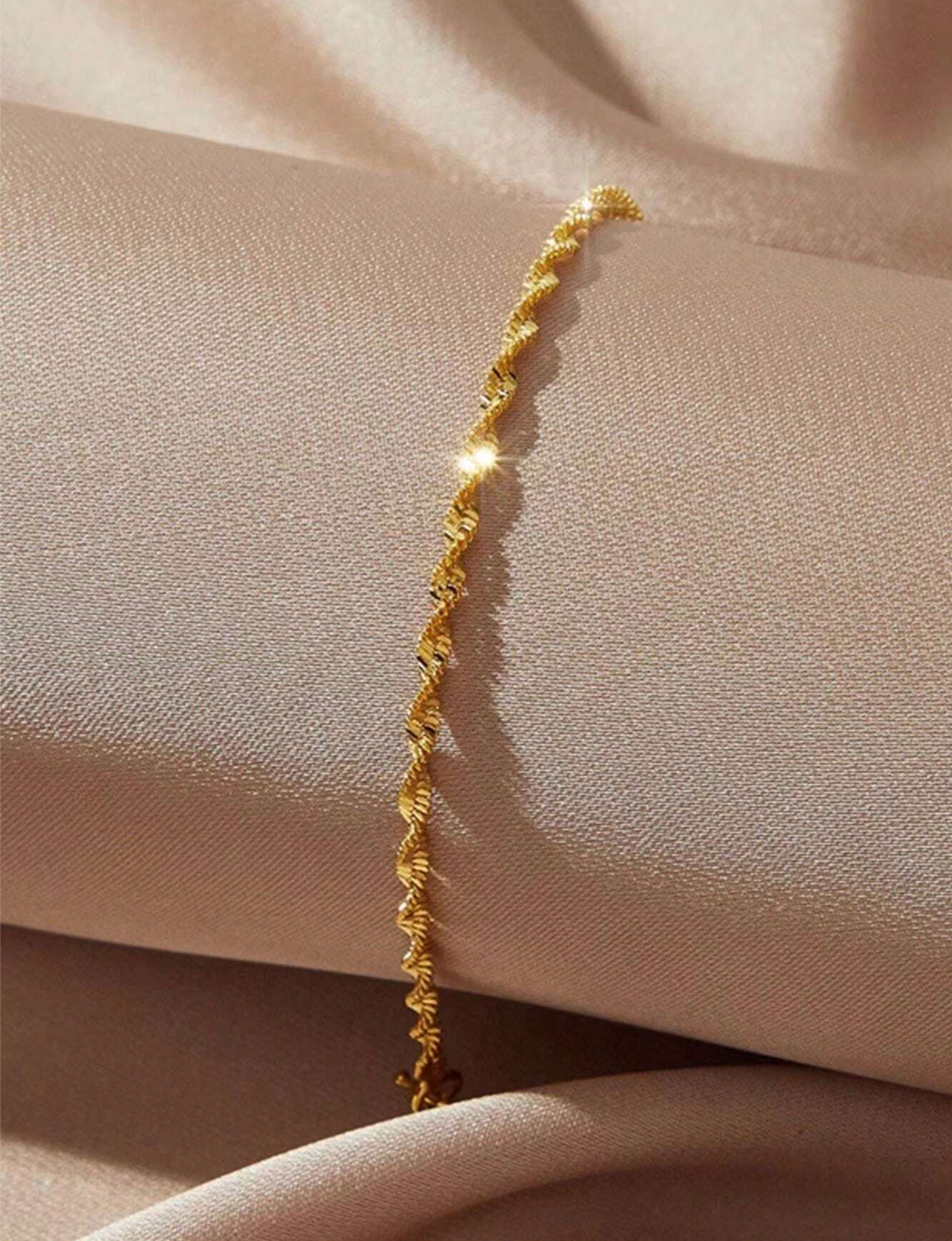 Gold Twisted Rope Bracelet