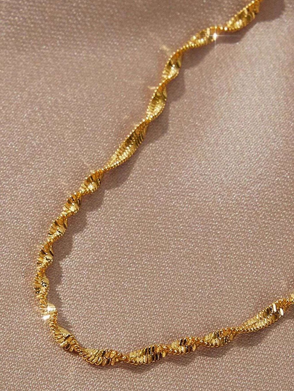 Gold Twisted Rope Bracelet