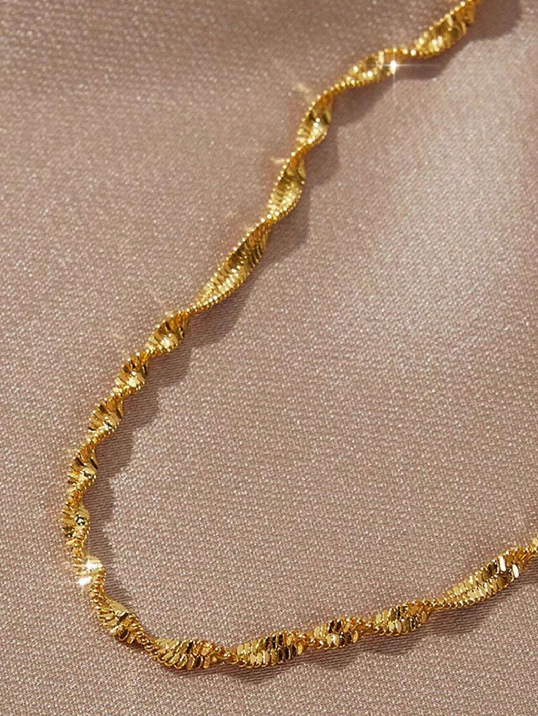 Gold Twisted Rope Bracelet